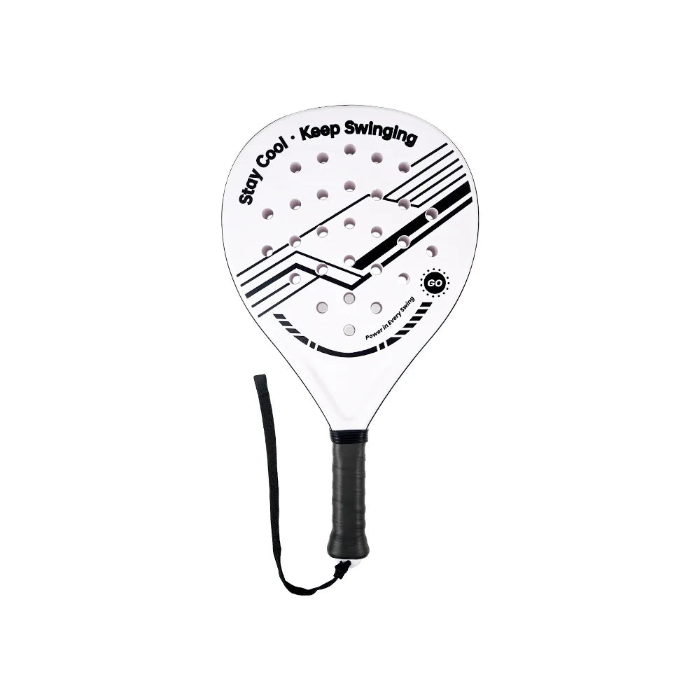 Padelschläger – Grafik Weiß/Schwarz