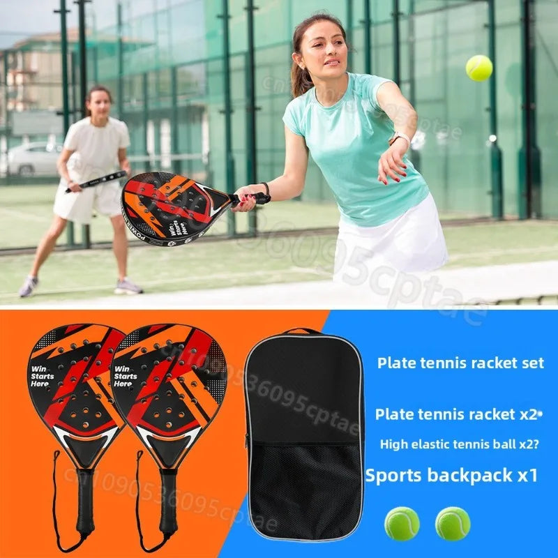 Padel-Set – Grafik Schwarz/Gelb