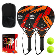 Padel-Set – Grafik Schwarz/Rot