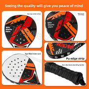 Padel-Set – Grafik Schwarz/Gelb