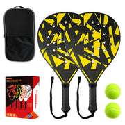 Padel-Set – Grafik Schwarz/Gelb