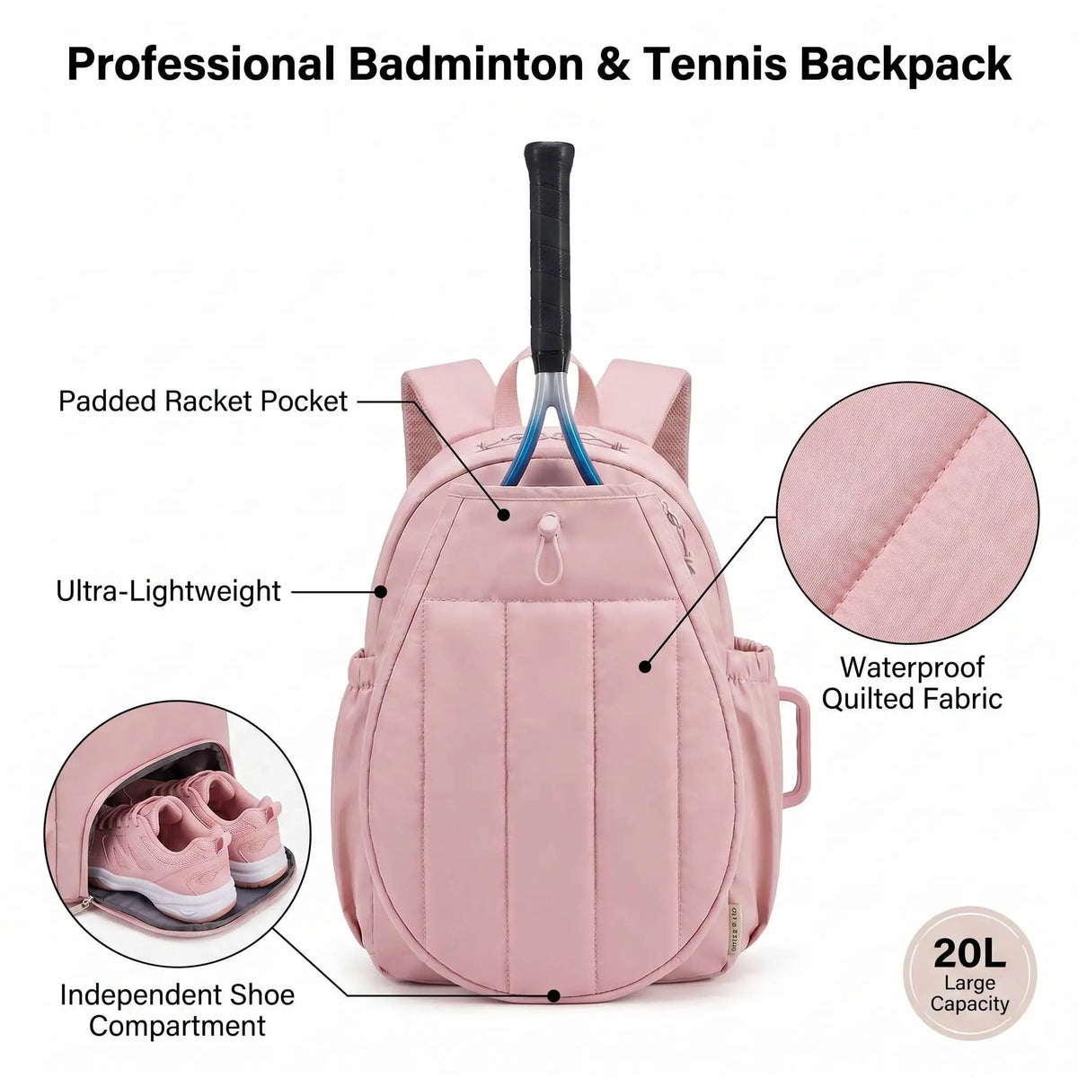 Sport-Rucksack mit Schuhfach