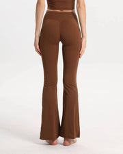 zentiq Bootcut-Leggings – Braun