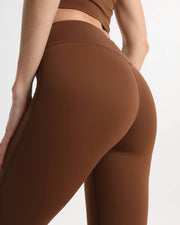 zentiq Bootcut-Leggings – Braun